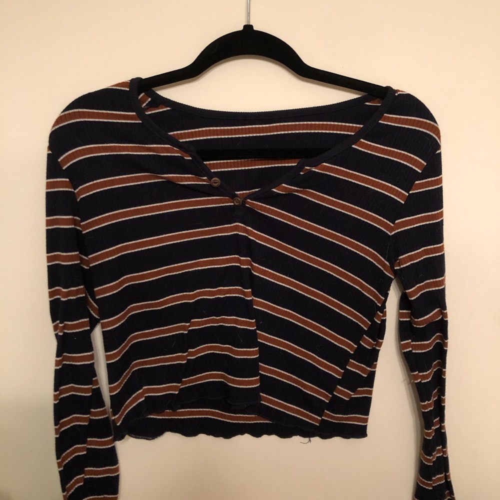Striped long sleeve shirt
